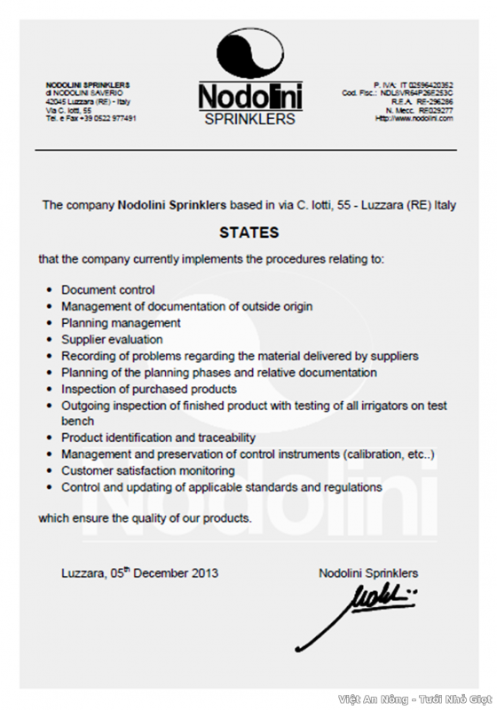 Quy chuan Nodolini Y