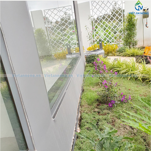 Tưới nhỏ giọt tự động cùng bộ hẹn giờ G75C cho cảnh quan biệt thự ở Bảo Lộc