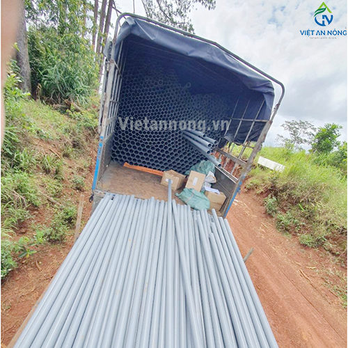 Tưới phun mưa 52ha sầu riêng cùng Béc bù áp AQ206PC 62 lít – Automat ( Đắk Lắk )