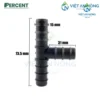 Chữ Tê chia ống dẻo LDPE 16mm tưới nhỏ giọt - Percent 1 Chu Te chia ong deo LDPE 16
