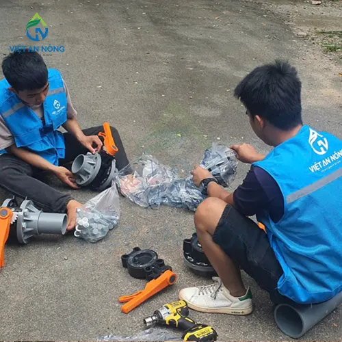 he thong tuoi nho giot cho mo hinh thu nghiem bap