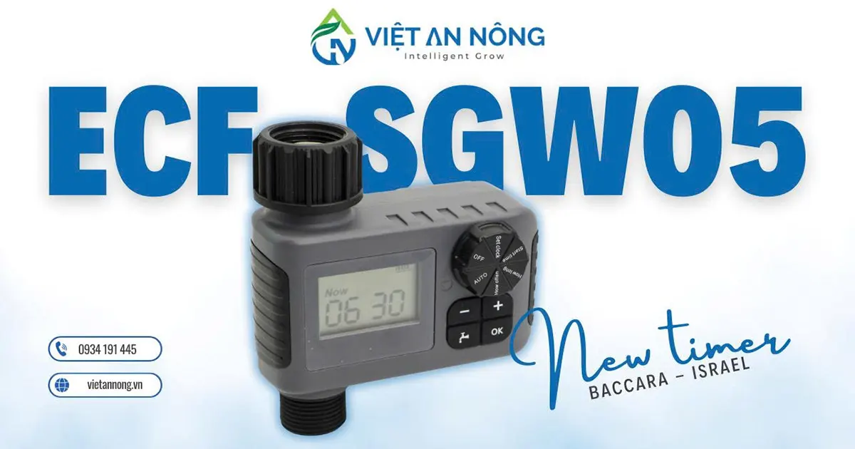 Bộ hẹn giờ tưới cây tự động 3/4" Baccara ECF-SGW05
