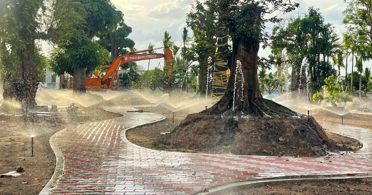 Dự án tưới cảnh quan béc Krain Villa 5000m2 Vạn Phúc City 1 Dự án tưới cảnh quan béc Krain Villa 5000m2 Vạn Phúc City