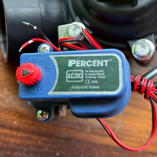 Van điện từ tự động Percent 24V AC/DC ren 60mm 10 Van điện từ tự động Percent 60mm 24V 2