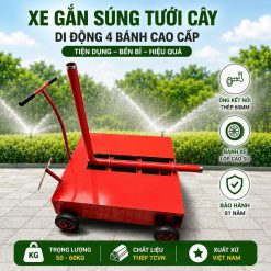 Xe gắn súng tưới cây 4 bánh - Việt An Nông