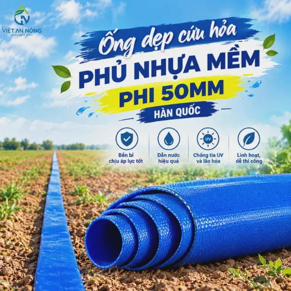 Bảng Giá Ống Tưới Cây & Phụ Kiện Nông Nghiệp Mới Nhất 2026 - 2027 7 Bảng giá ống dẹp cứu hỏa phi 50mm Hàn Quốc