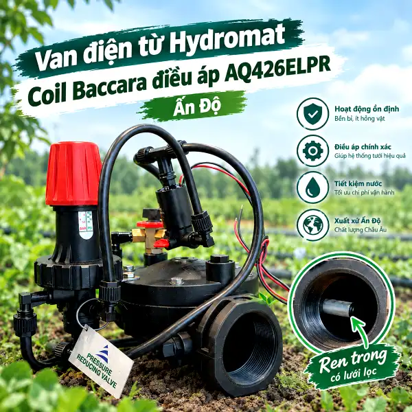 Bảng giá van tưới cây - Van điện từ tự động AQUA 24V đóng mở nước hẹn giờ thông minh