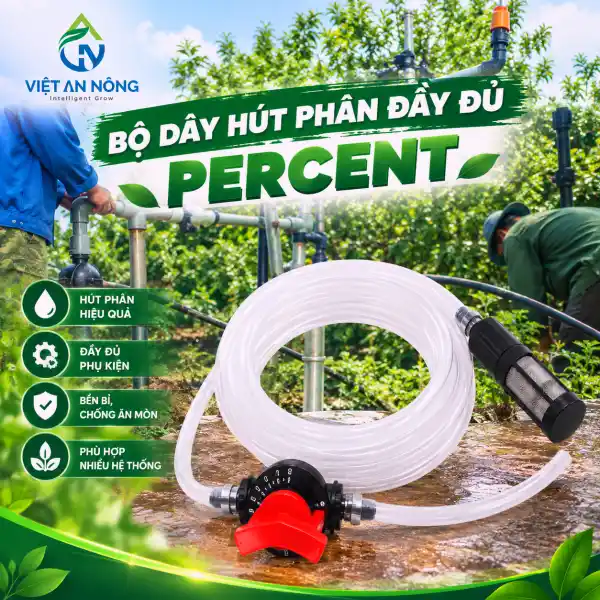 Bảng Giá Bộ Châm Phân Tự Động Mới Nhất 2026 – 2027 6 Bộ châm phân Venturi Percent