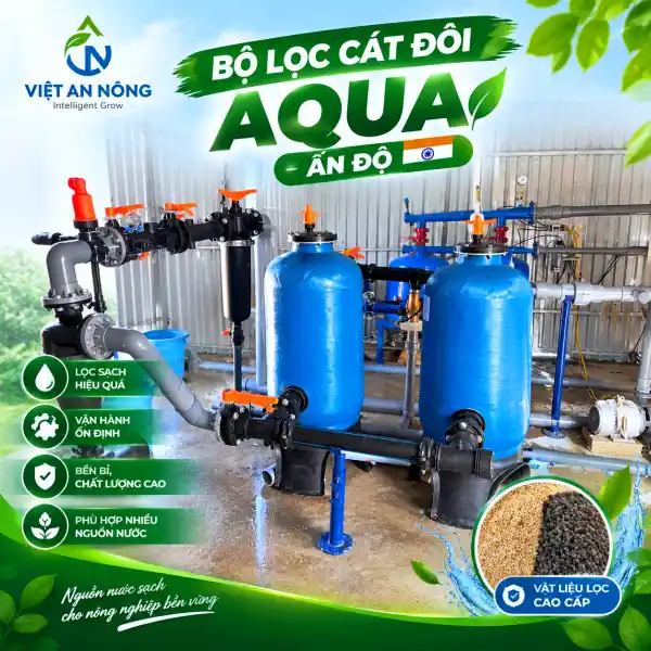 Bảng Giá Bộ Lọc Tưới Nông Nghiệp Mới Nhất 2026 - 2027 6 Bộ lọc cát đôi AQUA Ấn Độ chính hãng - Bảng giá bộ lọc tưới