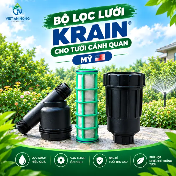 Bảng Giá Bộ Lọc Tưới Nông Nghiệp Mới Nhất 2026 - 2027 9 Bộ lọc lưới KRain Mỹ tưới cảnh quan - Bảng giá bộ lọc tưới
