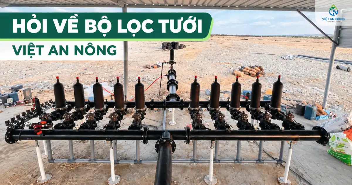 Hỏi Về Bộ Lọc Tưới: Lọc Đĩa Hay Lọc Lưới, Chọn 120 Mesh? 1 Hỏi về bộ lọc tưới: trạm lọc đĩa tự động nhiều bình cho hệ thống tưới quy mô lớn